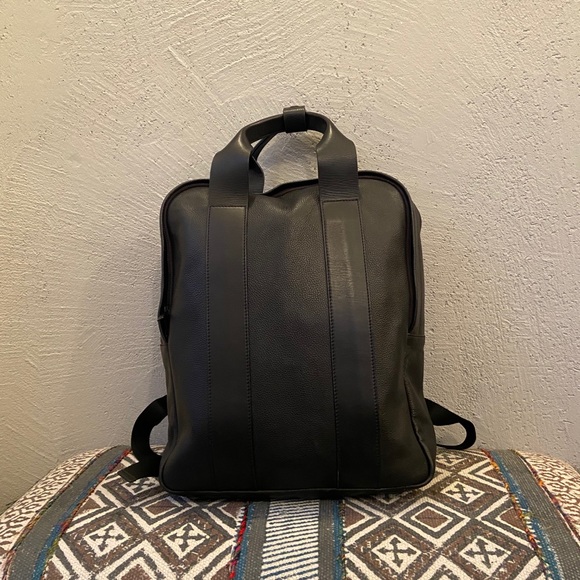 cos grained leather backpack
